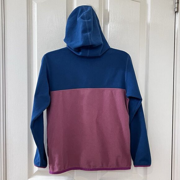 Patagonia Kids Micro D Snap-T Fleece Jacket Blue and Pink Girls Size Medium 10 - Picture 10 of 13